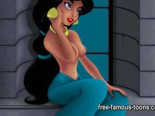 Aladdin y jazmín sexo vídeo parodia