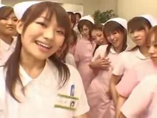 Asiatico infermieri goditi x nominale video su superiore